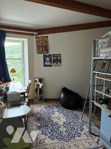 un ancien corps de ferme transformé en maison d'habitation avec terrain attenant et un studio 