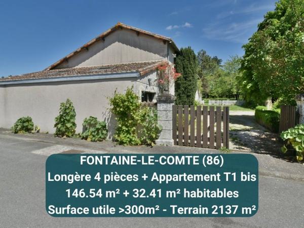 Vente / Longère à Fontaine-le-Comte (86240)