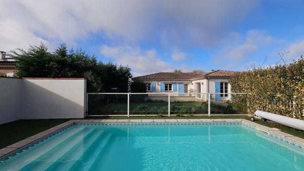 Maison plain pied - 150m2 - 5 pièce - piscine