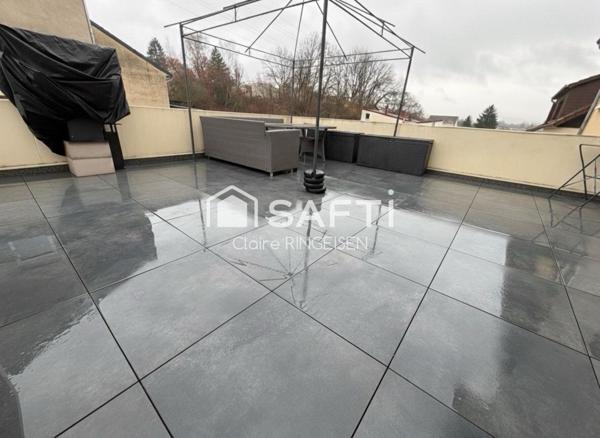 Appartement - Forbach - 70m² - Grande terrasse - Garage - Cave