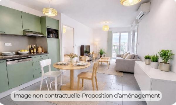 Appartement T2 à vendre – Résidence Seniors Juvignac (34)– Confort, sécurité, tranquillité- Proche commerce et tram