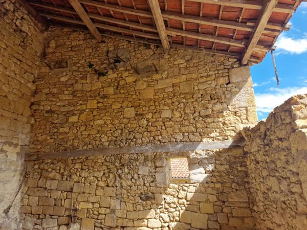 Un projet dans un charmant village avec bar, bâtiment à restaurer avec jardin