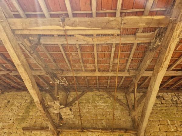 Un projet dans un charmant village avec bar, bâtiment à restaurer avec jardin