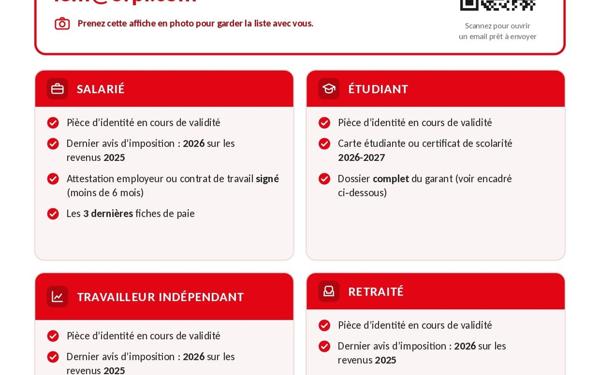 Appartement à louer