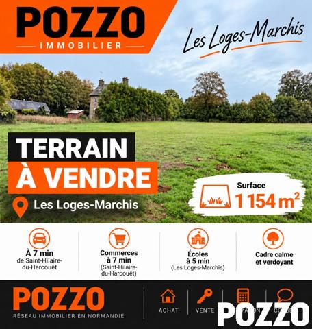 Terrain Les Loges Marchis 1154 m2 LES LOGES MARCHIS
