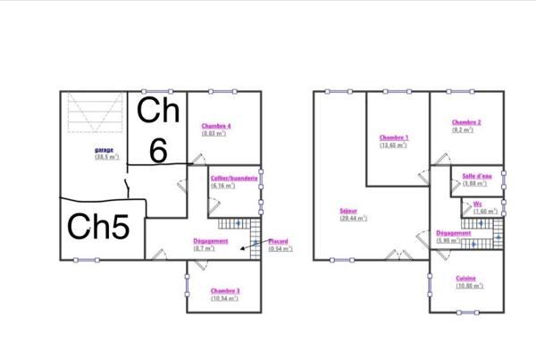 Maison 4 chambres et un bureau