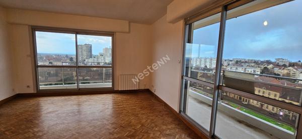 A Chalon sur Saône appartement T3 de 72 m² résidence PALMA vue panoramique