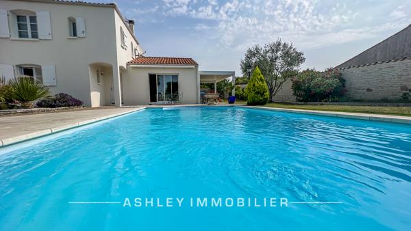 EXCLUSIVITÉ - À VENDRE 10 MIN DE LA ROCHELLE  - MAISON FAMILIALE  5 CHAMBRES AVEC PISCINE ET JARDIN²