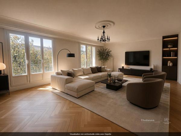 Appartement 90m2 , 2 chambres, sud, cave, balcon, parking., Nantes 44000