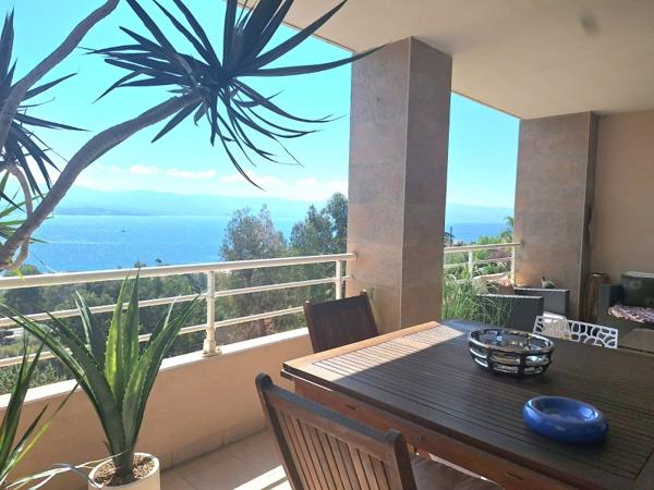 Immobilier de prestige : appartement T3/T4 128m² vue mer parc Berthaud Ajaccio (20000)