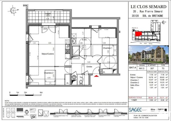 APPARTEMENT T3 HYPER CENTRE