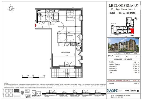 APPARTEMENT T3 HYPER CENTRE