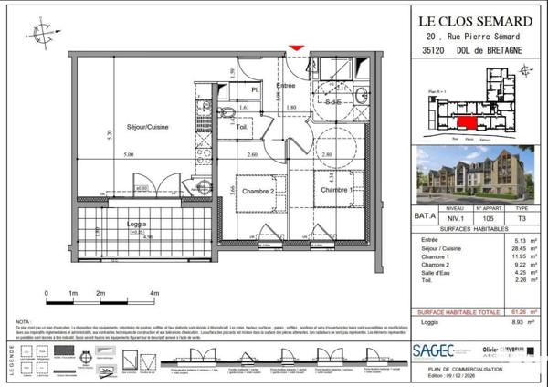 APPARTEMENT T3 HYPER CENTRE