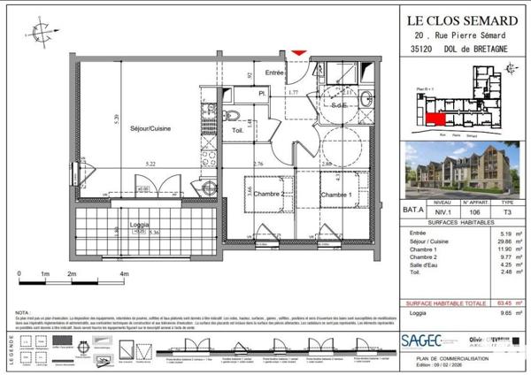 APPARTEMENT T3 HYPER CENTRE