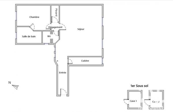 Appartement à vendre 2 pièces 63 m² Paris 17