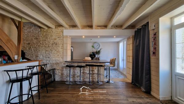 Charmante maison de bourg - 3 chambres - Proche commodités Rouillé (86480)