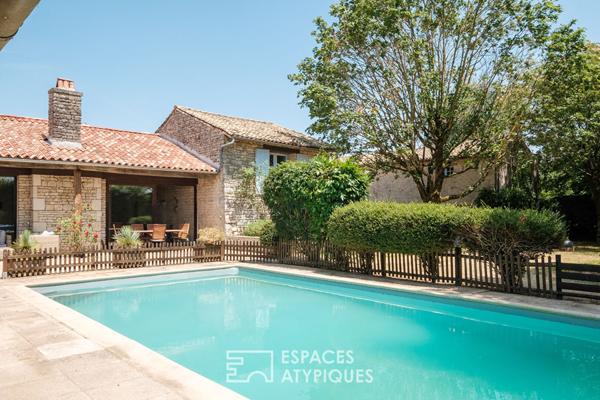 Propriété avec piscine à fort potentiel en pleine nature