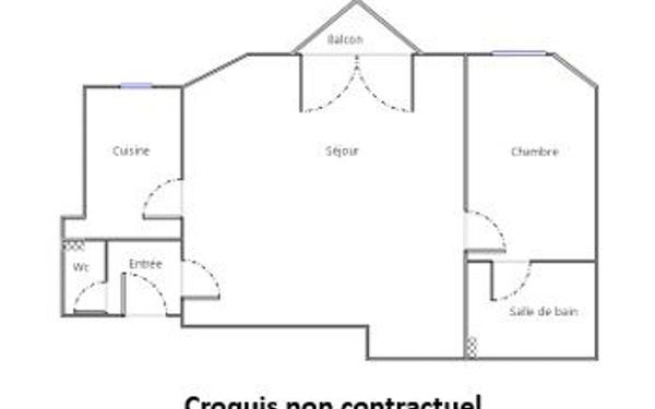 Appartement à vendre    2 pièces • 44,30 m2 Paris 5