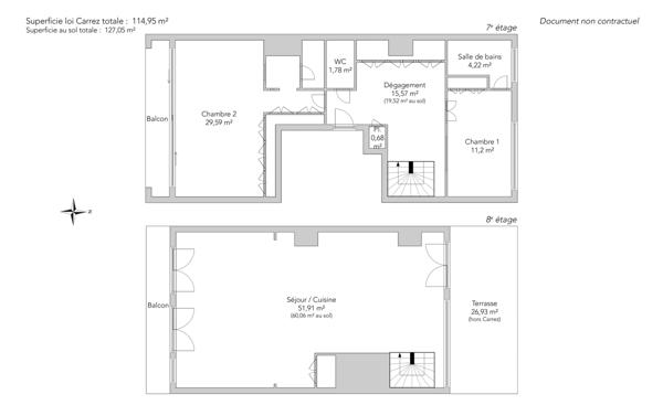 Appartement Paris 18e - VAUVENARGUES / ORDENER