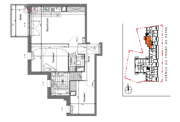 Vente Appartement73,75 m² - 4 Pièces - VILLENEUVE LE ROI (94290)