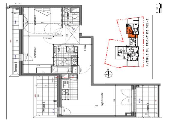 Vente Appartement73,75 m² - 4 Pièces - VILLENEUVE LE ROI (94290)