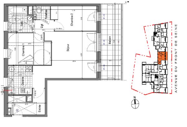 Vente Appartement73,75 m² - 4 Pièces - VILLENEUVE LE ROI (94290)