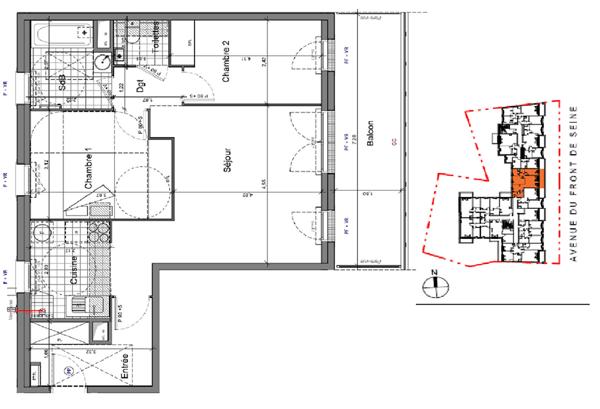 Vente Appartement73,75 m² - 4 Pièces - VILLENEUVE LE ROI (94290)