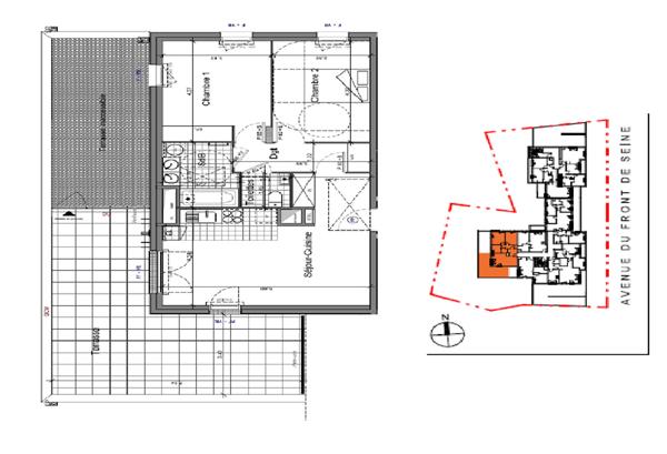 Vente Appartement73,75 m² - 4 Pièces - VILLENEUVE LE ROI (94290)