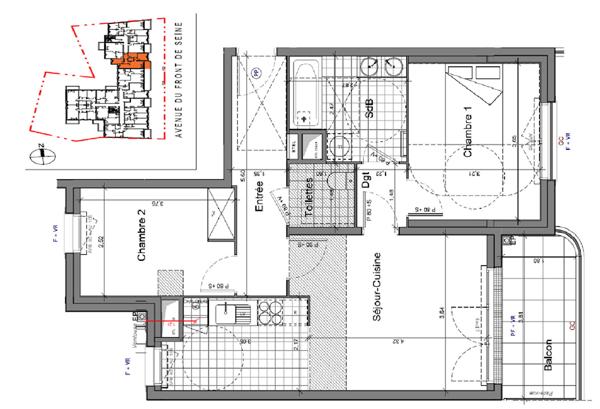 Vente Appartement73,75 m² - 4 Pièces - VILLENEUVE LE ROI (94290)