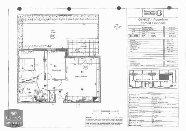 Appartement à louer 3 pièces 53.01m²