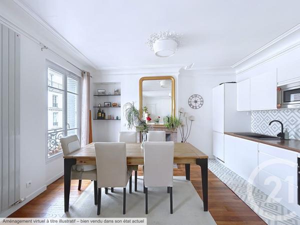 Appartement F3 à vendre  3 pièces - 64 m2 LEVALLOIS PERRET - 92