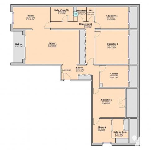 RARE - ALENCON parc des promenades Appartement 5 pièces (107,77 m²)