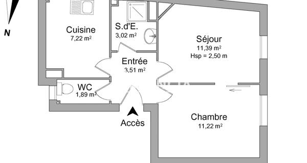 Location Appartement 2 pièces 38.25 m² - Argenteuil 95100