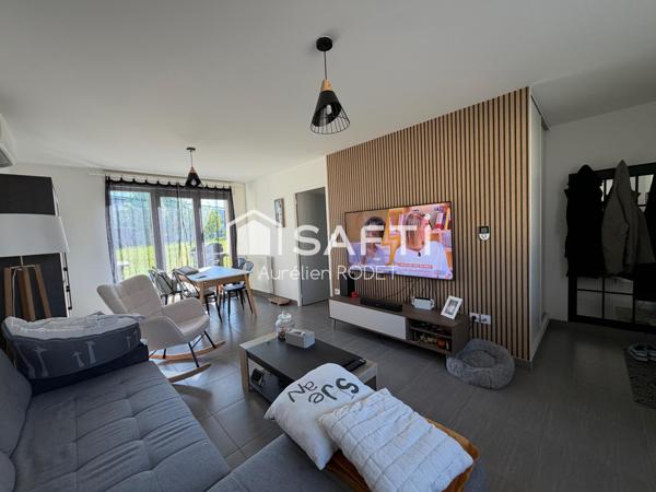 Pavillon de 2017, plain-pied, 2 chambres.