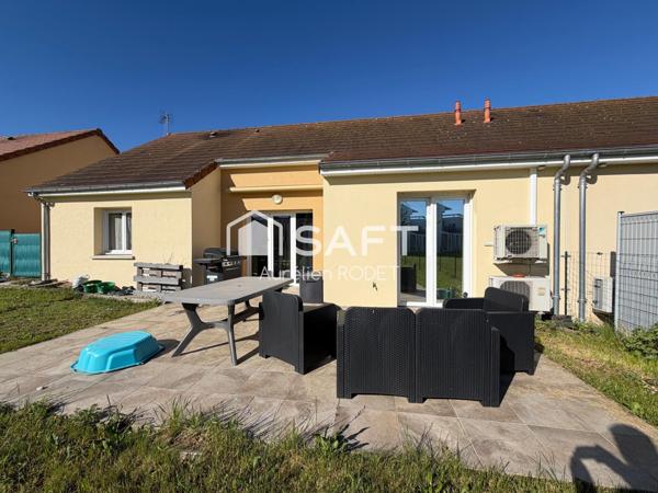Pavillon de 2017, plain-pied, 2 chambres.