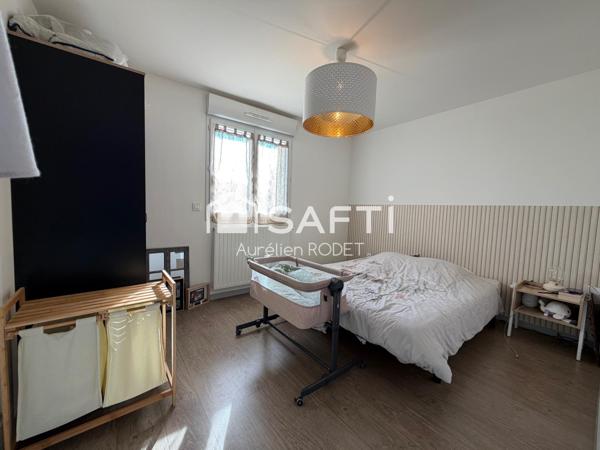Pavillon de 2017, plain-pied, 2 chambres.