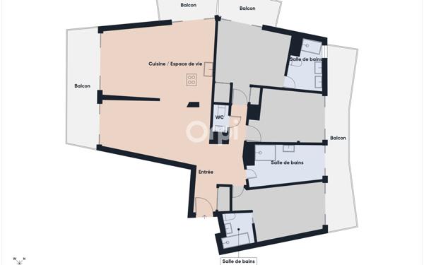 Appartement à vendre    4 pièces • 98 m2 Mandelieu-la-Napoule