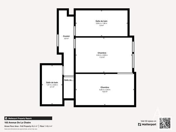 Appartement Chateauroux 2 pièce(s) 43.04 m2