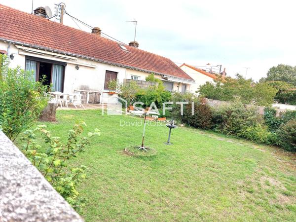 Maison plain-pied, 2 chambres et jardin