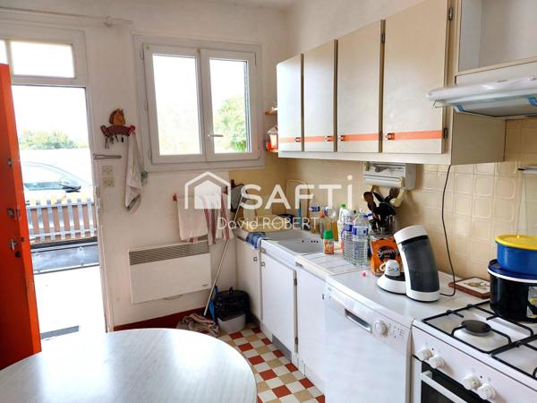 Maison plain-pied, 2 chambres et jardin