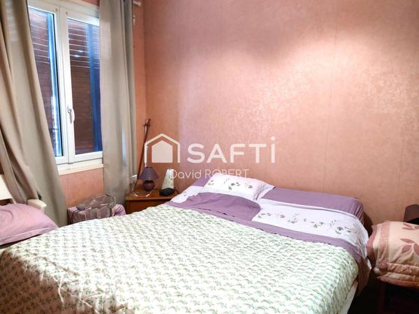 Maison plain-pied, 2 chambres et jardin