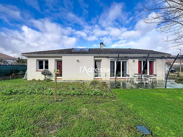 l'Adresse Immobilier - Toulouse (Saint Simon) - Belle Maison T4 Plain pied de 100m² sur un terrain de 572m².