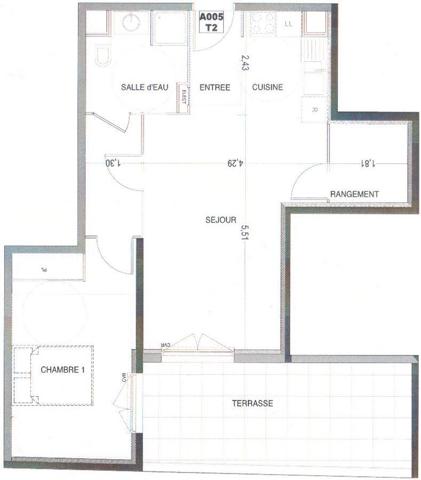 Location appartement 2 pièces 57 m² Marseille 13