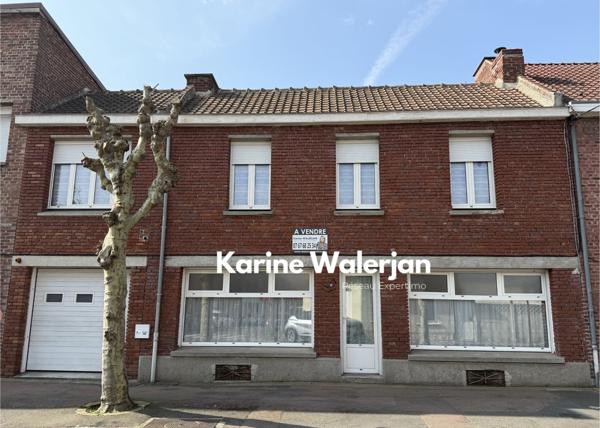 Courrières (62710) MAISON CENTRE VILLE, BEAUX VOLUMES + GARAGE - ATELIER ET LOGEMENT INDEPENDANT