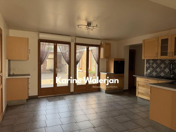 Courrières (62710) MAISON CENTRE VILLE, BEAUX VOLUMES + GARAGE - ATELIER ET LOGEMENT INDEPENDANT