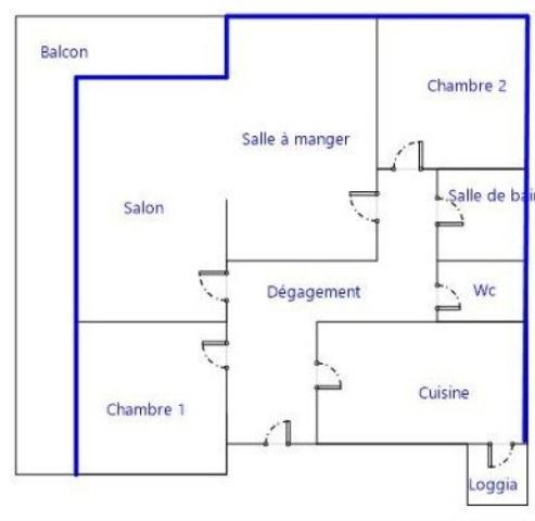 Vue aérienne sur les massifs et la ville, ascenseur, climatisation, garage possible