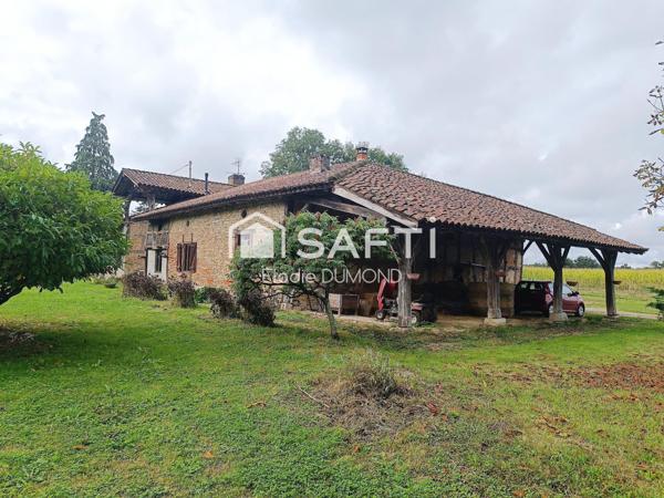 Joli corps de ferme en partie rénové d'une surface habitable de 168 m2 sur terrain attenant de 6476 m2