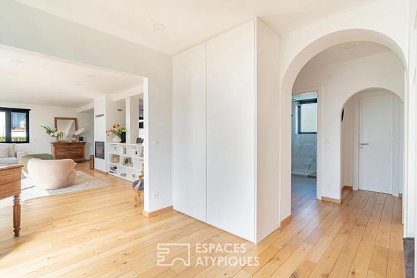 Maison rénovée et sa piscine