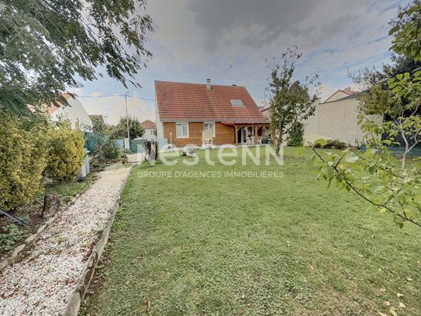 MAISON A VENDRE A CHAUNY - INDIVIDUELLE - 102 M² - 4 CHAMBRES - SOUS-SOL TOTAL - JARDIN