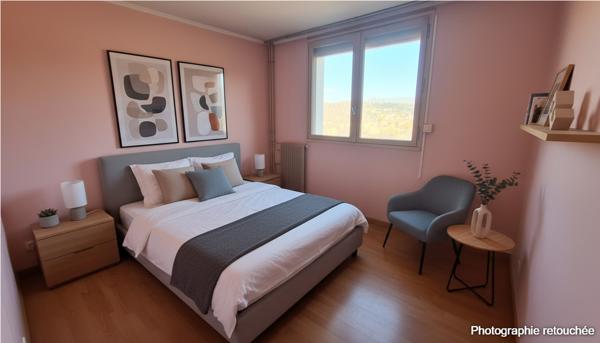 Appartement 4 pièces avec balcon et cave